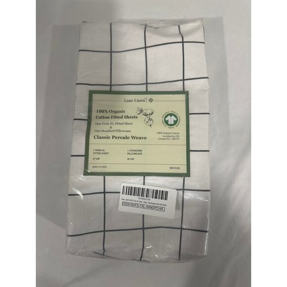 Twin XL Fitted Sheet and Pillowcase, Organic Cotton 2-Piece Set- No Flat Sheet - Picture 3 of 3